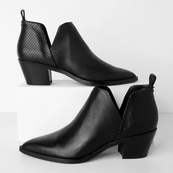 Dolce Vita Shoes - Dolce Vita Sonni Black Leather Ankle Booties